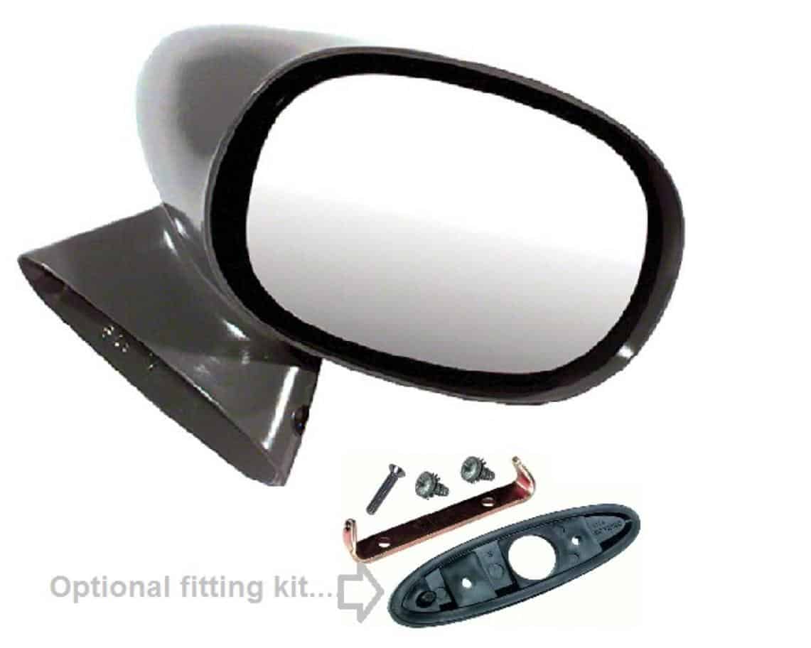 Mirror Exterior: 70-81F  RHS Manual Bullet Style